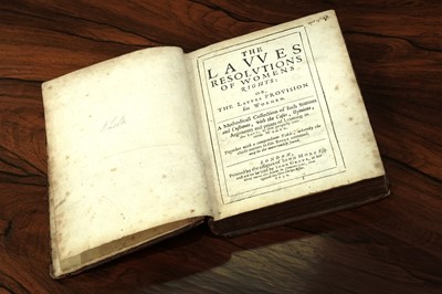 Lot 223 - Edgar's Laws Resolutions of Women’s Rights: or the Lawes, Provision for Women