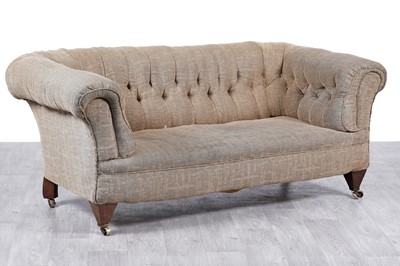Lot 111 - In the manner of Howard and Sons: a late Victorian Chesterfield button back sofa