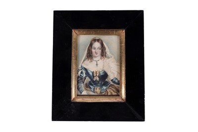 Lot 710 - 19th Century miniatures and silhouettes | watercolour