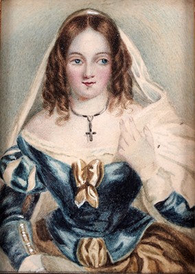 Lot 710 - 19th Century miniatures and silhouettes | watercolour