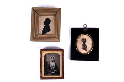 Lot 40 - Miniatures and silhouettes | Keith's Hyalographic photograph