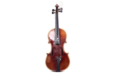 Lot 28 - An inlaid violin