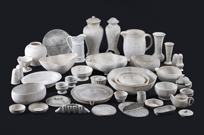 Lot 505 - A large collection of biscuit fired Maling blanks