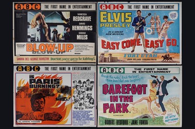 Lot 436 - A collection of four UK quad film posters