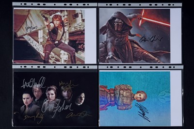 Lot 448 - A collection of Star Wars related autographs