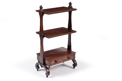 Lot 1027 - A William IV rosewood whatnot