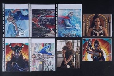 Lot 450 - A collection of Marvel comics film related autographs