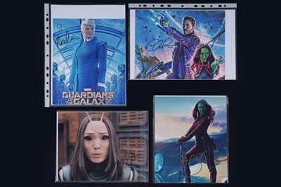 Lot 451 - A collection of Marvel comics ‘Guardians of the Galaxy’ film related autographs