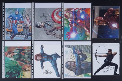 Lot 454 - A collection of Marvel comics ‘Avengers’ film related autographs
