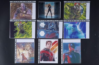 Lot 455 - A collection of Marvel comics film related autographs