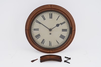 Lot 199 - A Victorian mahogany 30-hour single fusee wall clock