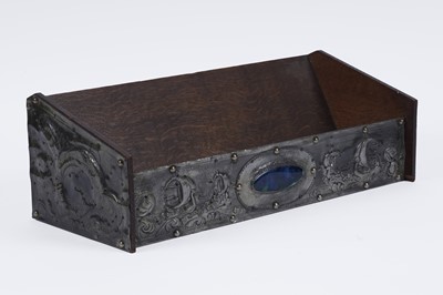 Lot 242 - An oak Arts & Crafts book trough