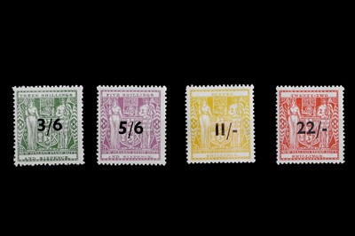 Lot 443 - New Zealand fiscal George VI 1940-52 3s6p - 22s