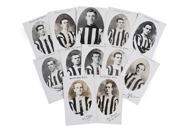 Lot 443 - A collection of signed early 20th Century Newcastle United A.F.C postcards