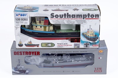 Lot 383 - Two boxed remote-control boats