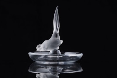 Lot 649 - A Lalique 'Pheasant' pin dish