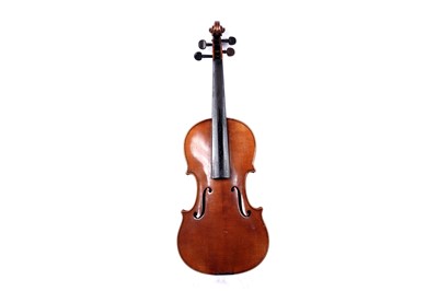 Lot 32 - A violin; and two bows