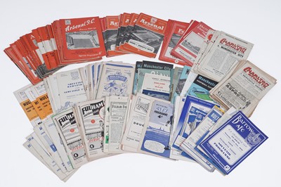 Lot 445 - A collection of 1940's and 1950's football programmes
