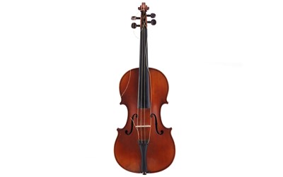 Lot 22 - A French violin; and a bow stamped Schultz