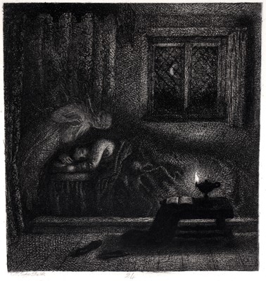 Lot 708 - Charles West Cope - Milton's Dream of his deceased Wife | etching