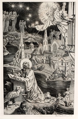 Lot 762 - Stephen Gooden - St. John in Patmos | engraving