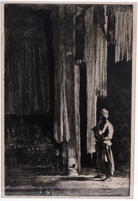 Lot 716 - Ernest Stephen Lumsden - The Acolyte | etching