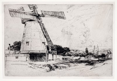 Lot 724 - Frank Short - An April day in Kent | etching
