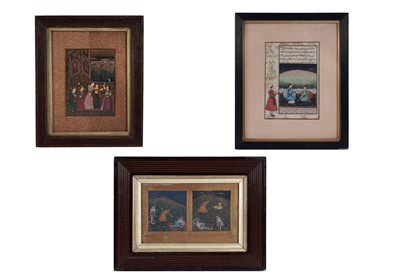 Lot 62 - 19th Century Indian Mughal School - Three illustrations | gouache