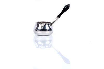 Lot 250 - An Edwardian silver brandy pan