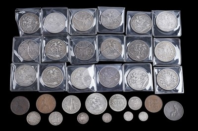 Lot 784 - A collection of George III; and later coins