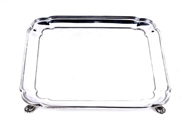 Lot 193 - A Goerge VI silver salver