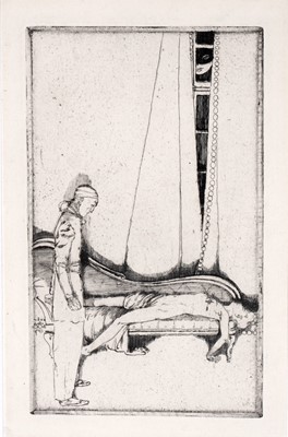 Lot 725 - Frederick Carter - Pierrot tue Colombine | etching