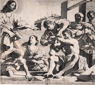 Lot 729 - Giovanni Battista Pasqualini - The Resurrection of Lazarus | engraving