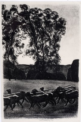 Lot 736 - John Copley - Sheep in the Night | lithograph