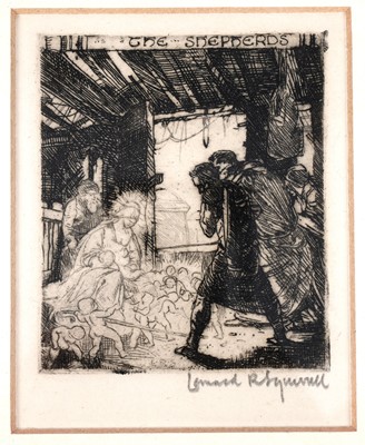Lot 742 - Leonard Russell Squirrell - The Sheperds | etching