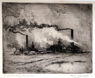 Lot 314 - Percy Lancaster - A West Lancashire Coal Mine | etching