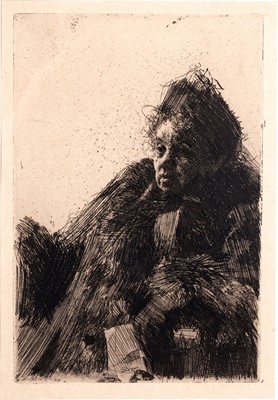 Lot 240 - Anders Zorn - Madame Simon | etching