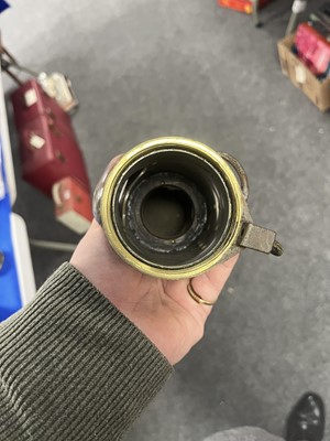 Lot 647 - A Laidler of Durham brass miner's lamp