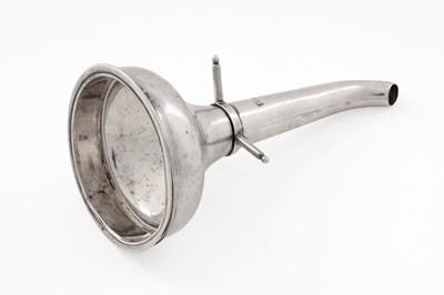 Lot 83 - A George III Scottish silver wine funnel