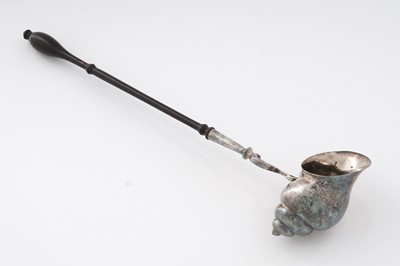 Lot 208 - A George II silver punch ladle