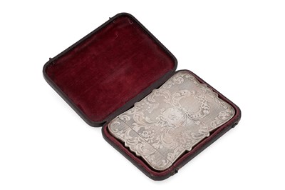 Lot 266 - A Victorian silver card case