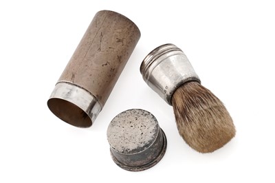 Lot 303 - A Great War period silver shaving brush
