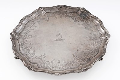 Lot 86 - A George II silver salver