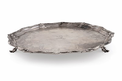 Lot 86 - A George II silver salver