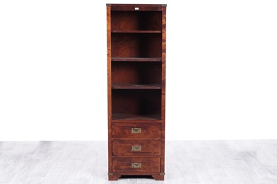 Lot 71 - Laura Ashley: a 'Chaldon' campaign style open bookcase