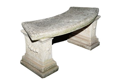 Lot 429 - A Neoclassical composite garden window seat