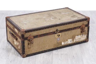 Lot 72 - Edward Angel Ltd: an early 20th Century steamer trunk