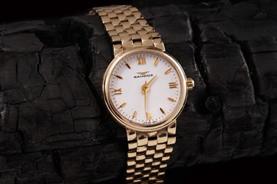 Lot 72 - Sandoz: an 18ct yellow gold cased lady's wristwatch