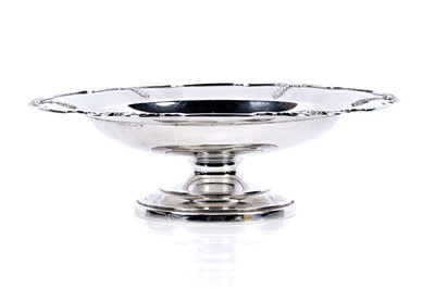 Lot 247 - A George V silver fruit dish on stand