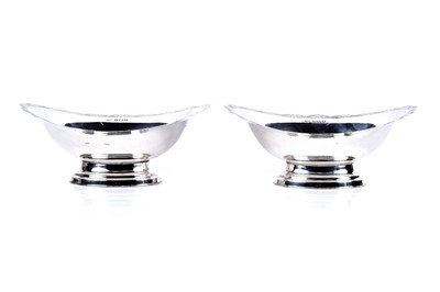 Lot 203 - Two Elizabeth II silver footed bonbon dishes